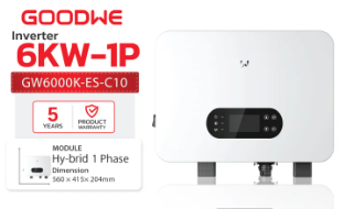 GoodWe 6K Hybrid 1 phase GW6000-ES-C10